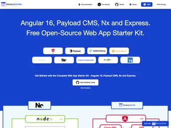 Binarystarter Angular screenshot