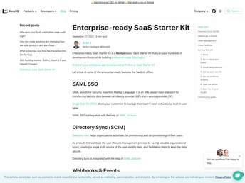 Saas Starter Kit screenshot