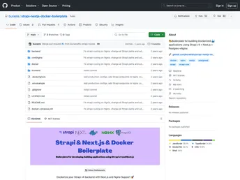 Strapi Nextjs Docker Boilerplate screenshot