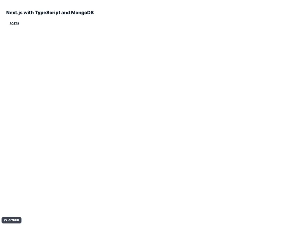 Nextjs Typescript And Mongodb screenshot