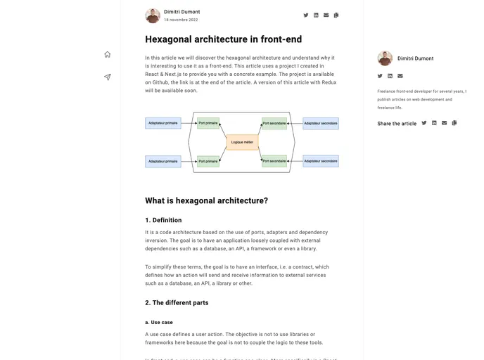 Clean Architecture Front End screenshot