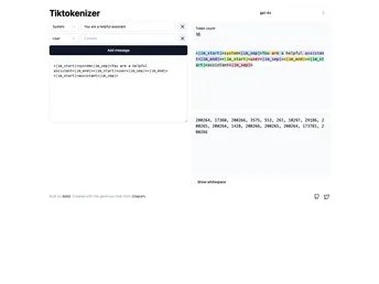 Tiktokenizer screenshot