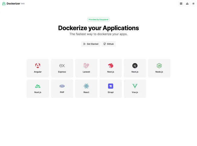 Dockerizer screenshot