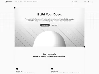 Fumadocs screenshot