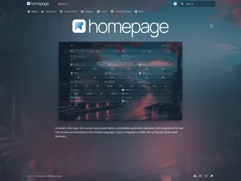 Homepage screenshot