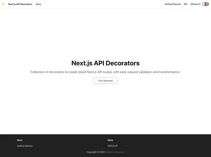 Next Api Decorators screenshot