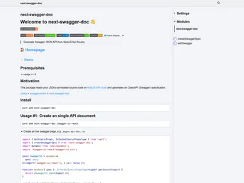 Next Swagger Doc screenshot