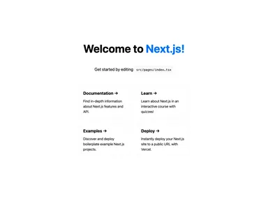 Typescript Nextjs Starter screenshot