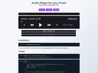 Audio Player screenshot