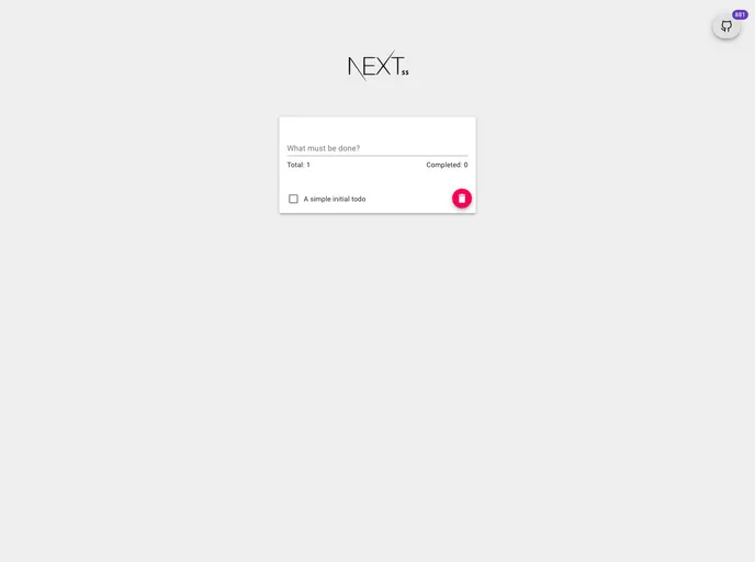 NextSimpleStarter screenshot