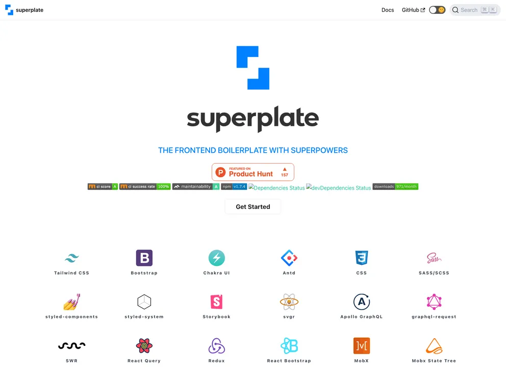 Superplate screenshot