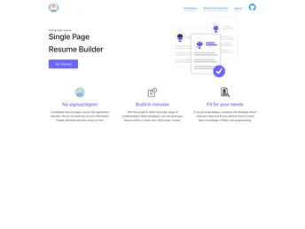 Resume Builder screenshot