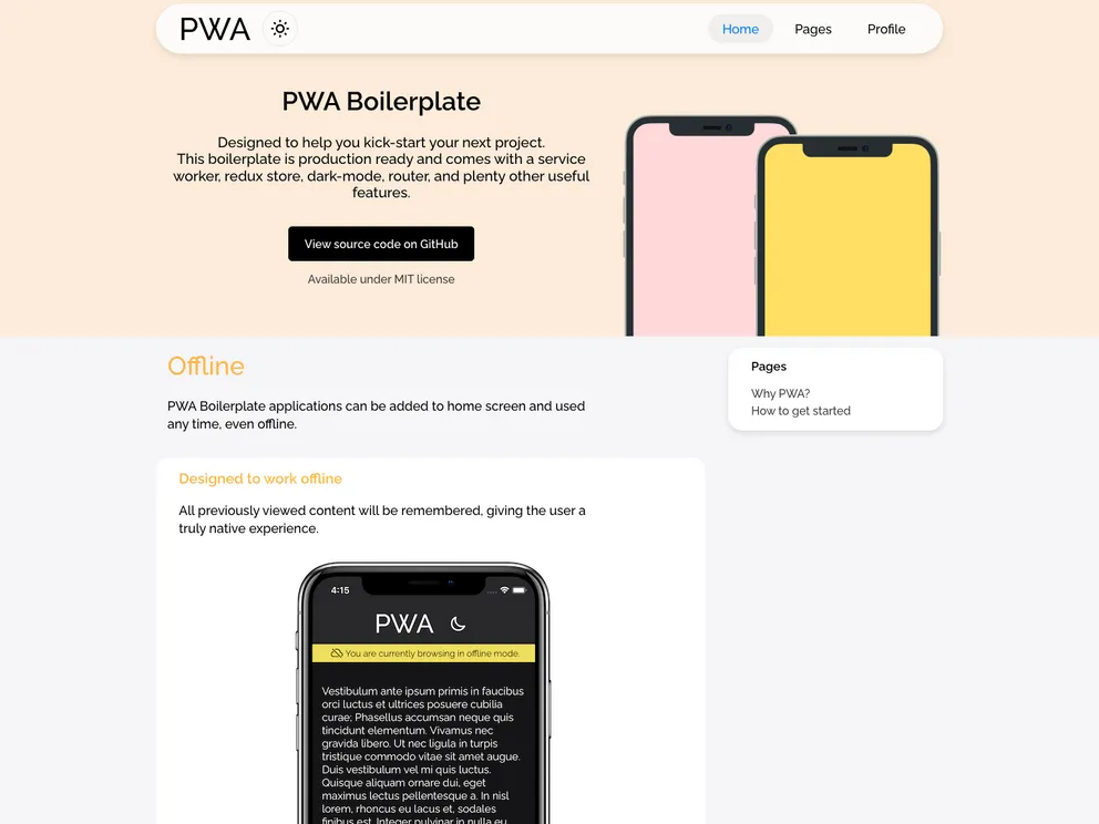 Pwa Boilerplate screenshot