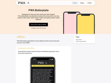 Pwa Boilerplate screenshot